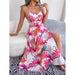 Floral Print Halter Dress for Women