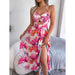Floral Print Halter Dress for Women