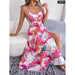 Floral Print Halter Dress for Women