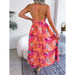 Floral Print Halter Dress for Women