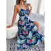 Floral Print Halter Dress for Women