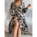 Floral Print Ruffled Long Dresses for Women