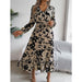 Floral Print Ruffled Long Dresses for Women