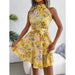 Floral Print Sleeveless Dress for Women