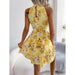 Floral Print Sleeveless Dress for Women