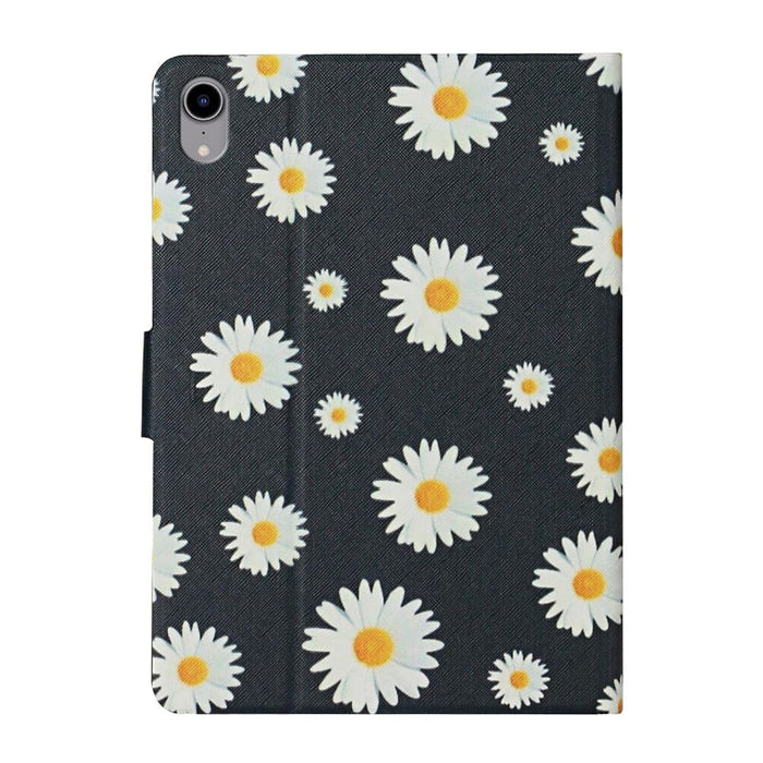 Flower Pattern Flip Leather Smart Tablet Case