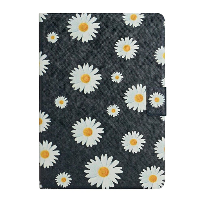 Flower Pattern Flip Leather Smart Tablet Case