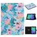 Flower Pattern Flip Leather Smart Tablet Case