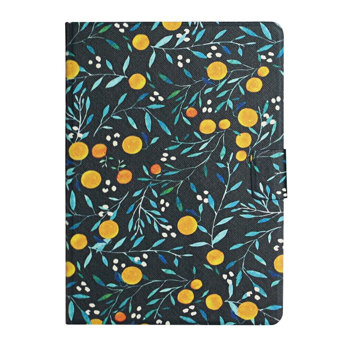 Flower Pattern Flip Leather Smart Tablet Case