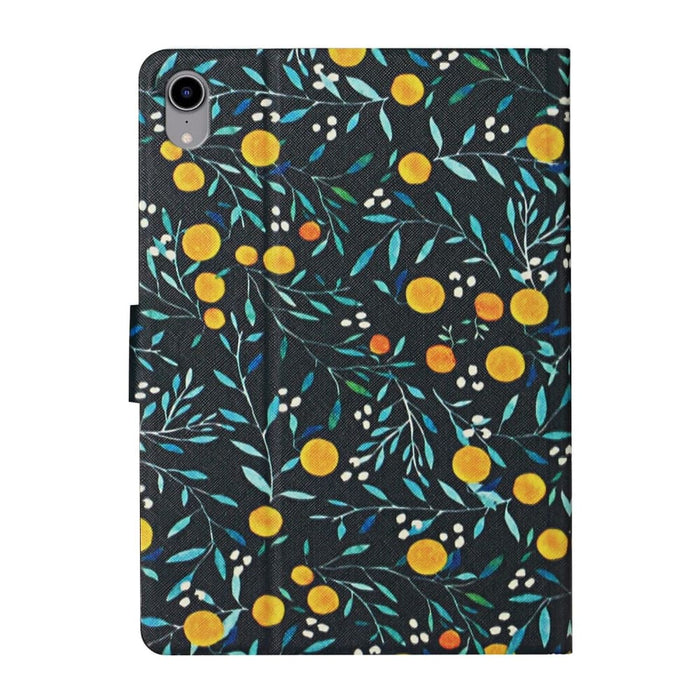 Flower Pattern Flip Leather Smart Tablet Case