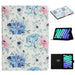 Flower Pattern Flip Leather Smart Tablet Case