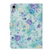 Flower Pattern Flip Leather Smart Tablet Case
