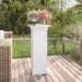 Flower Stand White 40x40x90 Cm Solid Wood Pine Nxtltp