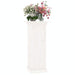 Flower Stand White 40x40x90 Cm Solid Wood Pine Nxtltp