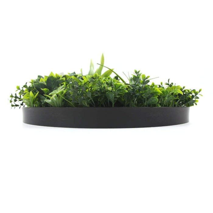 Flowering White Artificial Green Wall Disc Uv Resistant