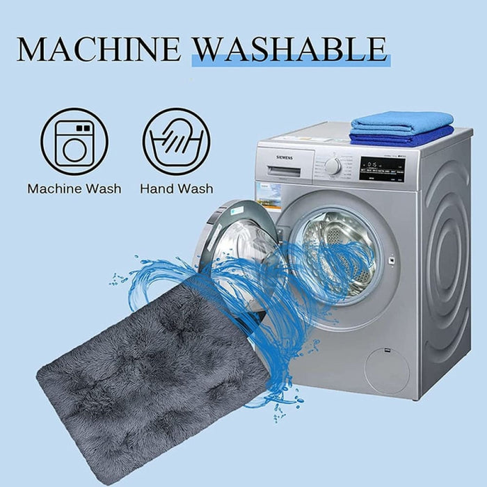 Fluffy Calming Waterproof Anti-slip Pet Mat for Large