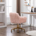 Fluffy Office Chair Faux Fur Modern Swivel Desk For Women
