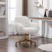 Fluffy Office Chair Faux Fur Modern Swivel Desk For Women