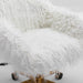 Fluffy Office Chair Faux Fur Modern Swivel Desk For Women