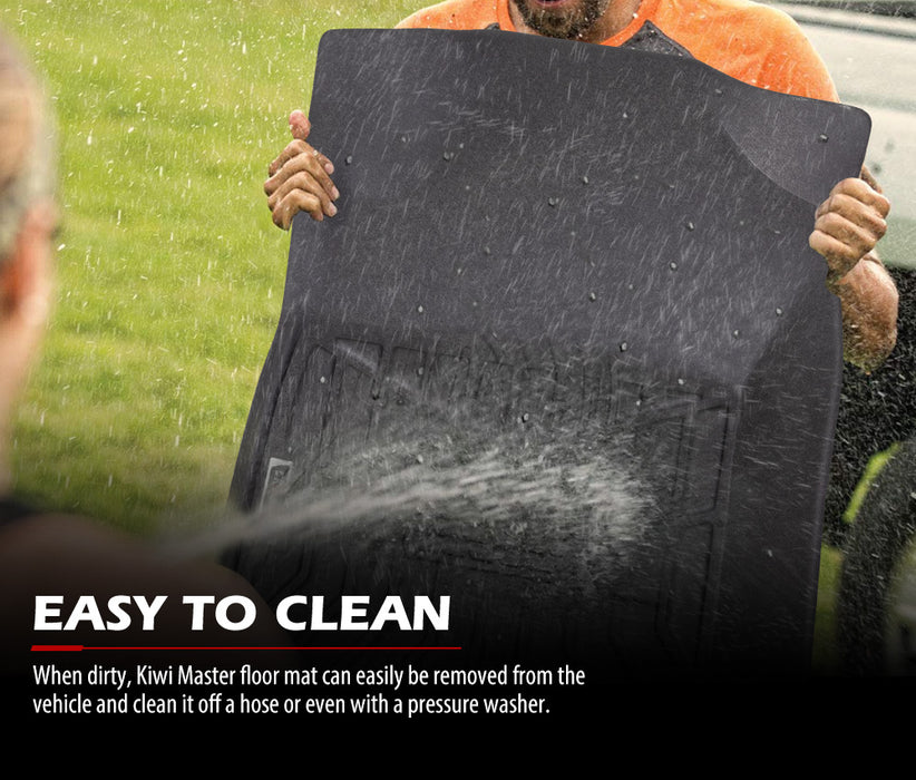 3D Tpe Car Floor Mats Liner Fit Toyota Hilux Dual Cab Auto 2016-On