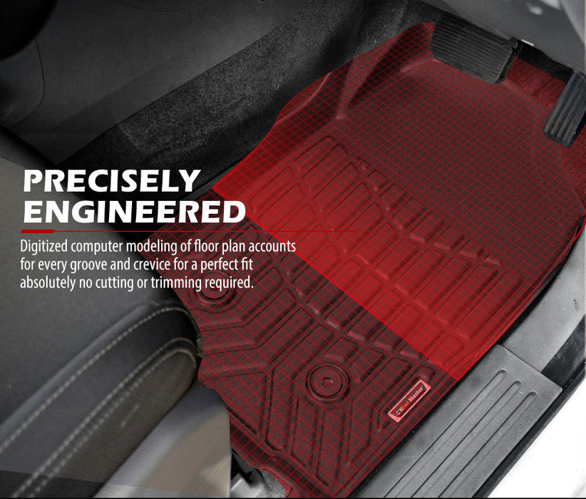 3D Tpe Car Floor Mats Liner Fit Holden Colorado Dual Cab 2012-2020