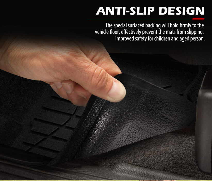 3D Tpe Car Floor Mats Liner Fit Holden Colorado Dual Cab 2012-2020