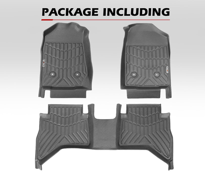 3D Tpe Car Floor Mats Liner Fit Holden Colorado Dual Cab 2012-2020