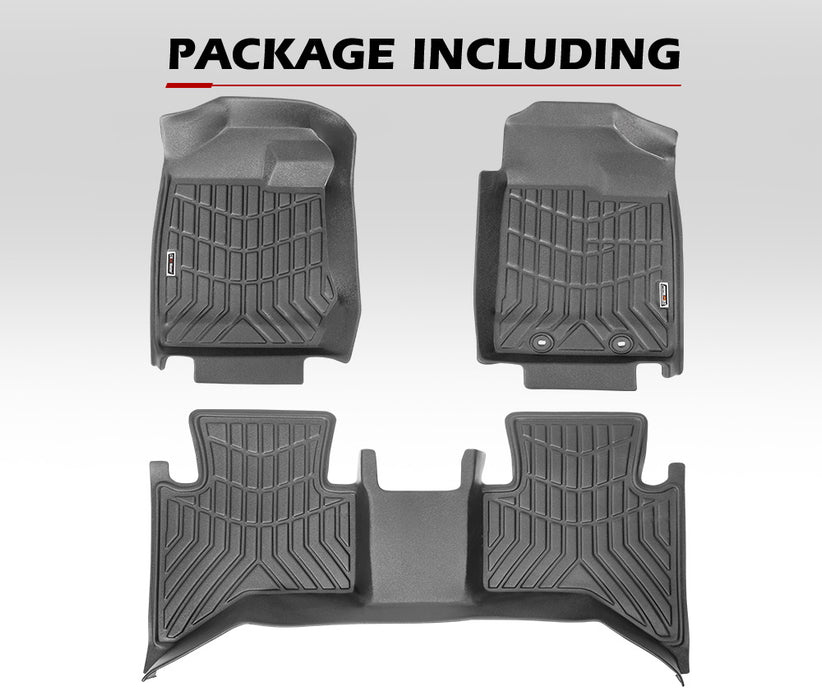 3D Tpe Car Floor Mats Liner Fit Isuzu D-Max Dmax Dual Cab My 2012~2020 July
