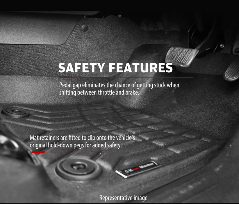 3D Tpe Car Floor Mats Liner Fit Ford Everest 2015-2022