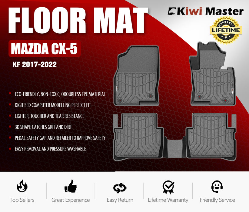3D Tpe Car Floor Mats Liner Fit Mazda Cx-5 Kf 2017-2022