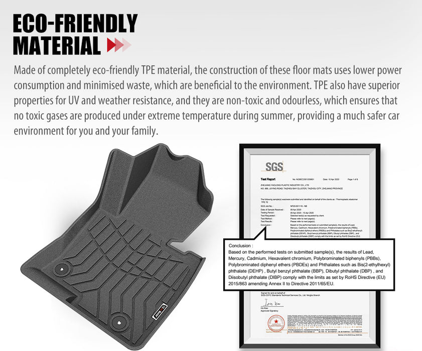 3D Tpe Car Floor Mats Liner Fit Mazda Cx-5 Kf 2017-2022