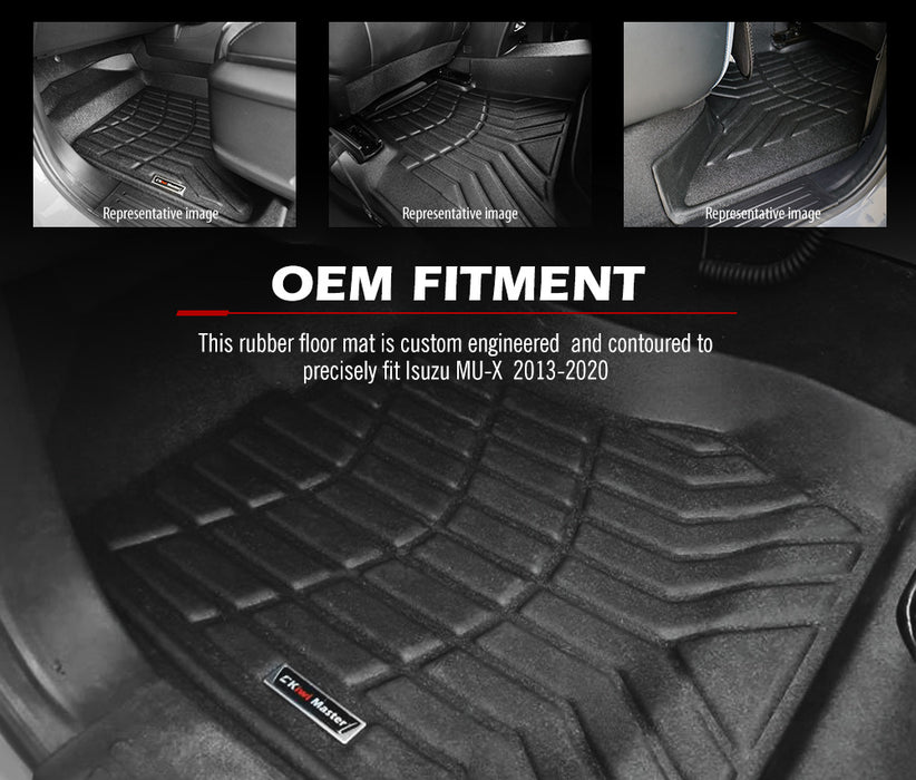 3D Tpe Car Floor Mats Liner For Isuzu Mux Mu-X 2013-2020