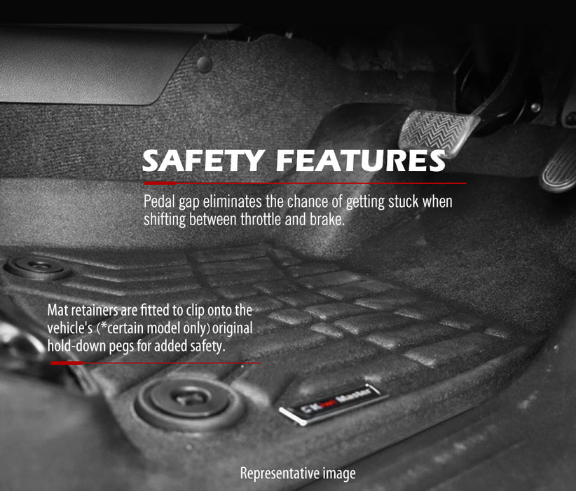 3D Tpe Car Floor Mats For Toyota Landcruiser Prado 150 My 2013-Current Automatic Transmission Models Only