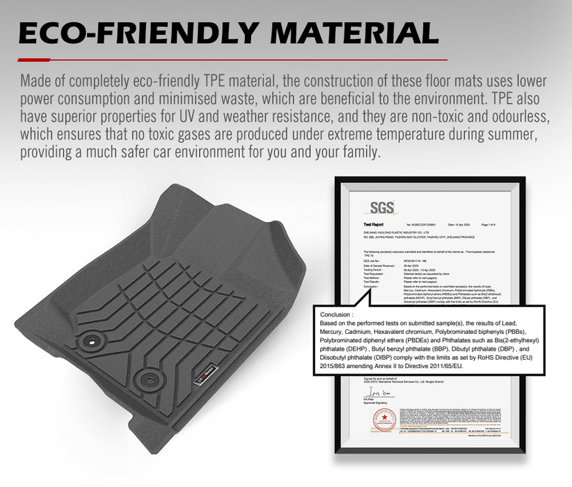 Car Floor Mats Fit Mazda Bt-50 Dual Cab 2012-My2022