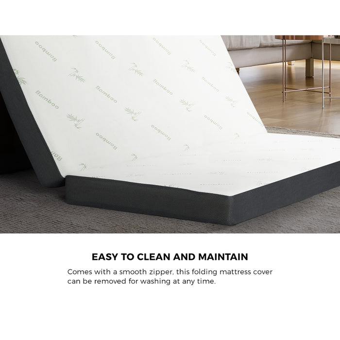 Folding Foam Mattress Sofa Bed Trifold Sleeping Mat Camping Cushion Double