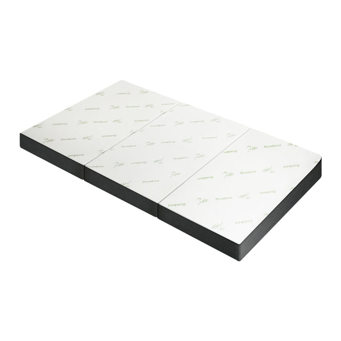 Folding Foam Mattress Sofa Bed Trifold Sleeping Mat Camping Cushion Double