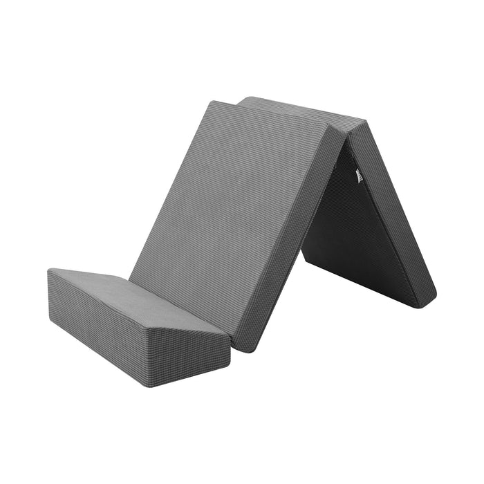 Foldable Mattress Folding Sofa Bed Trifold Sleeping Camping Cushion Single