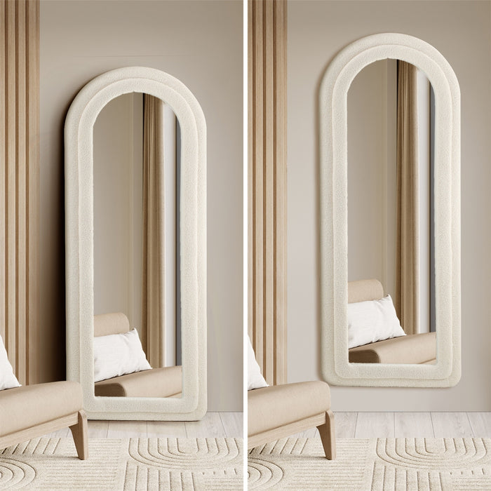 1.6M Full Length Mirror Boucle Frame Floor Mirrors Dressing Bedroom