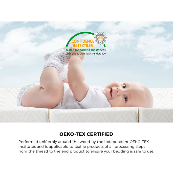 Folding Mattress 3-Fold Foldable Foam Mattresses Baby Cot Bed Mat White