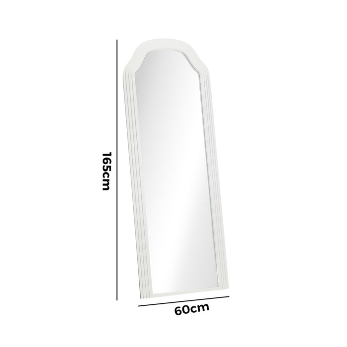 Full Length Mirror Floor Makeup Mirrors 165X60Cm White Wood Bedroom