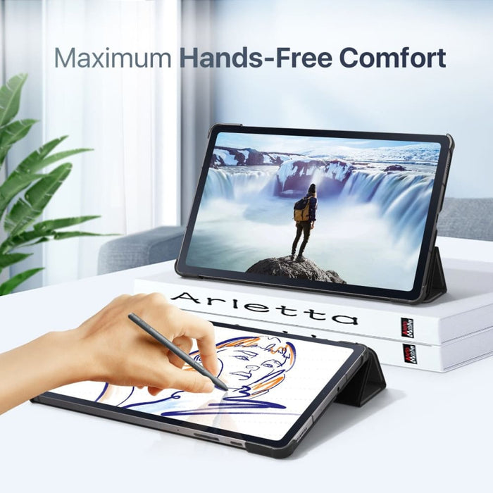 Tri-fold Cover with Pen Holder for Galaxy Tab S6 Lite