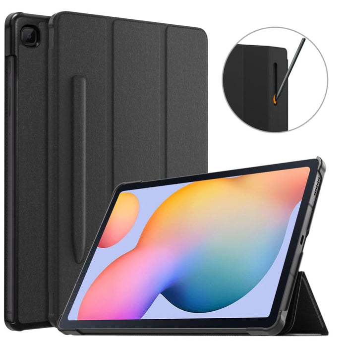 Tri-fold Cover with Pen Holder for Galaxy Tab S6 Lite
