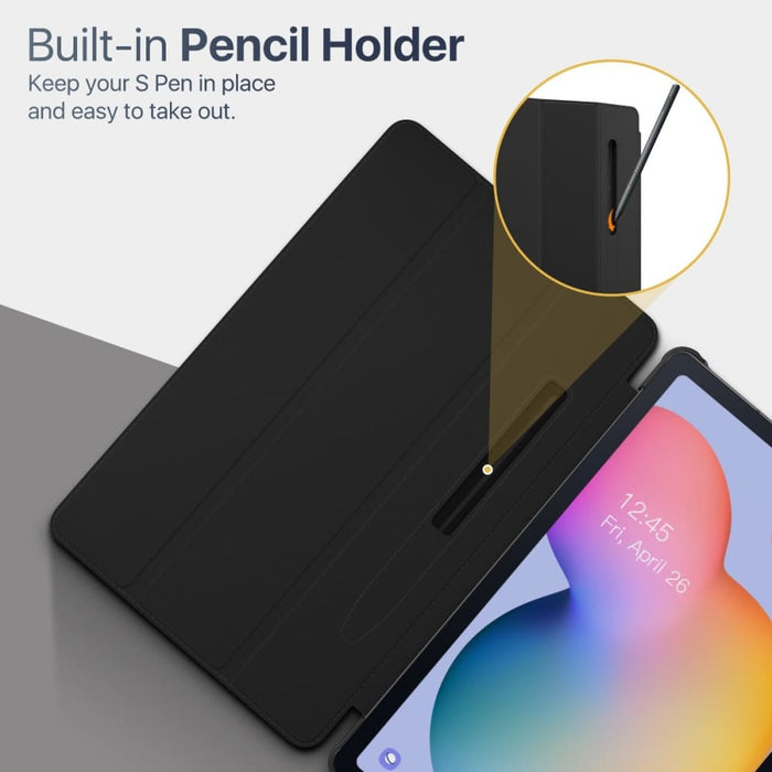 Tri-fold Cover with Pen Holder for Galaxy Tab S6 Lite