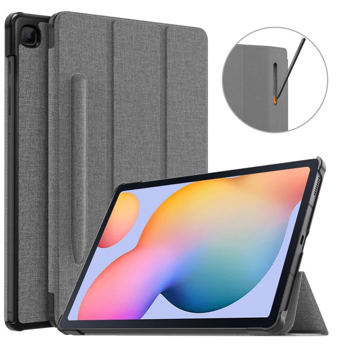 Tri-fold Cover with Pen Holder for Galaxy Tab S6 Lite