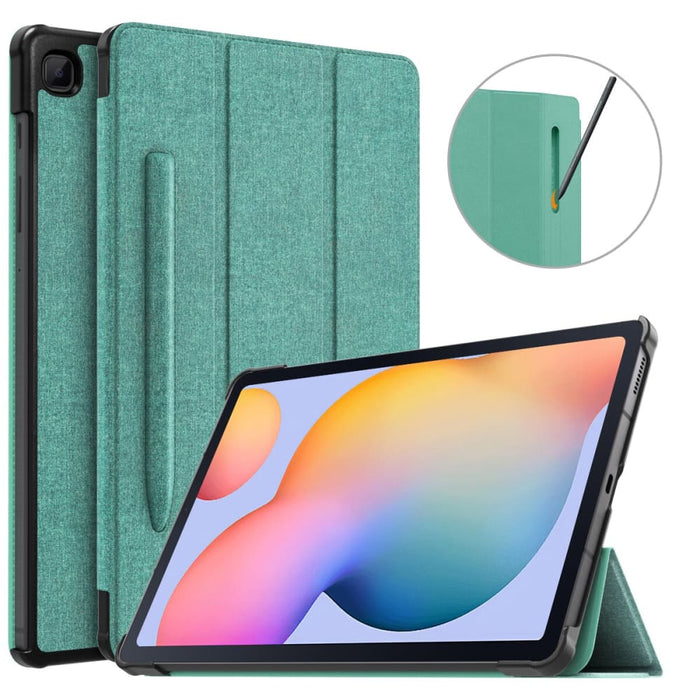 Tri-fold Cover with Pen Holder for Galaxy Tab S6 Lite