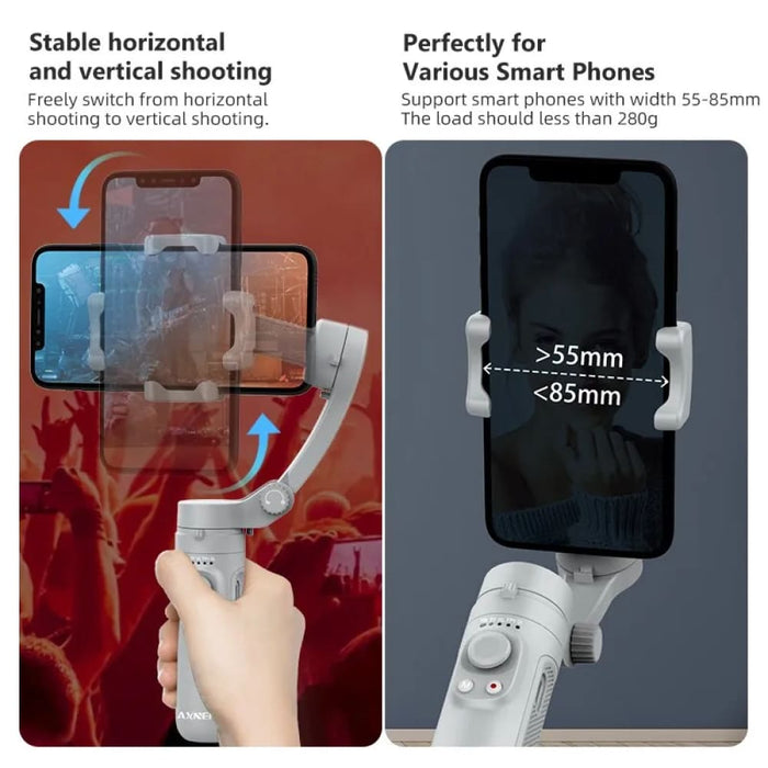 Foldable 3 Axis Smartphone Gimbal Stabilizer