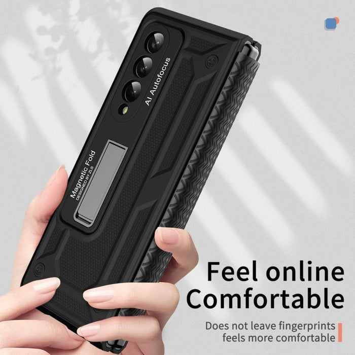 Foldable 5g Phone Case With Telescopic Hinge And Stand
