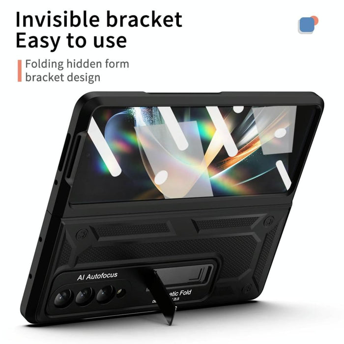 Foldable 5g Phone Case With Telescopic Hinge And Stand