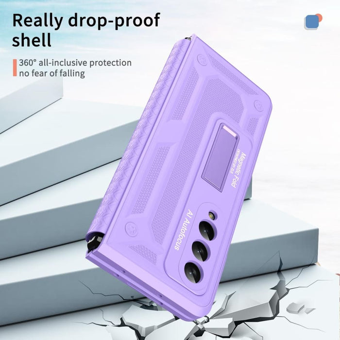 Foldable 5g Phone Case With Telescopic Hinge And Stand