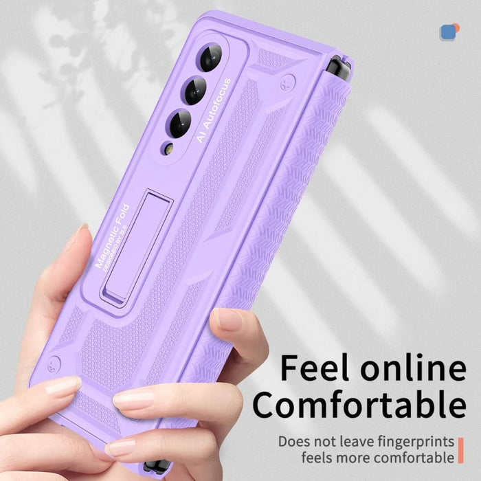 Foldable 5g Phone Case With Telescopic Hinge And Stand